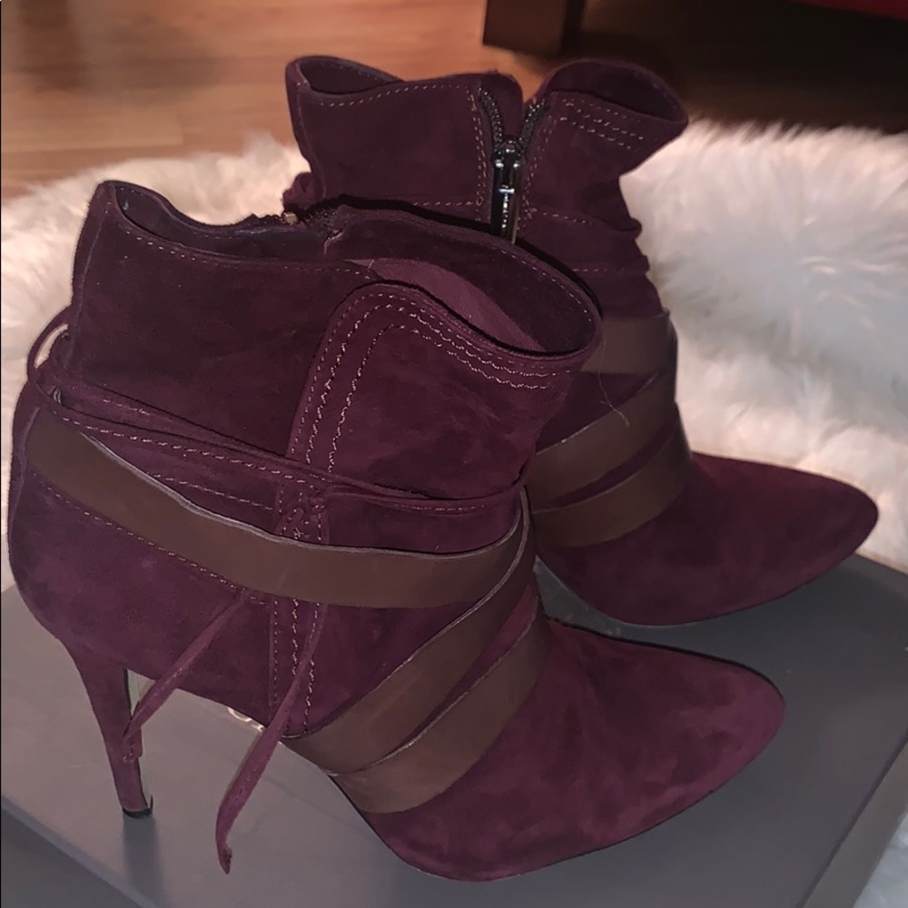 Vince Camuto Plum Wine Suede Bootie